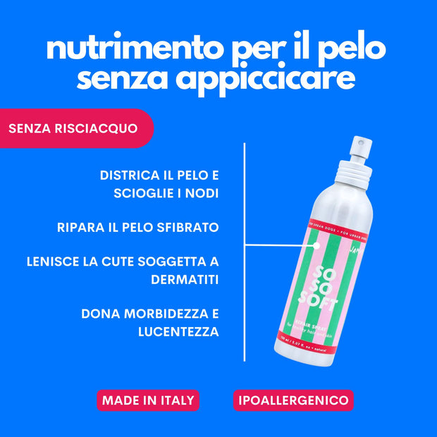 Districante senza risciacquo per cani – nutre, lucida e mantiene il pelo fresco – Jampy