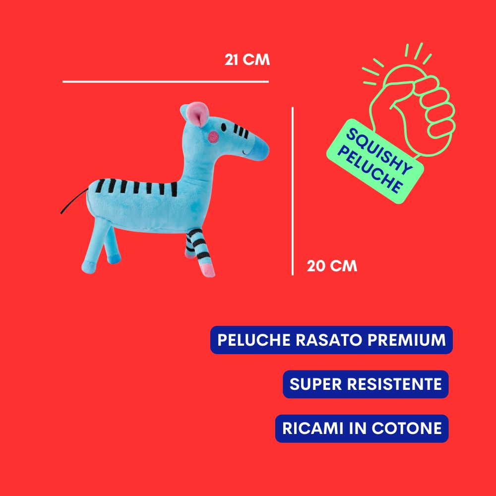 Gioco per cani in peluche Fernanda la Zebra by Jampy – JAMPY, image size:1000x1000