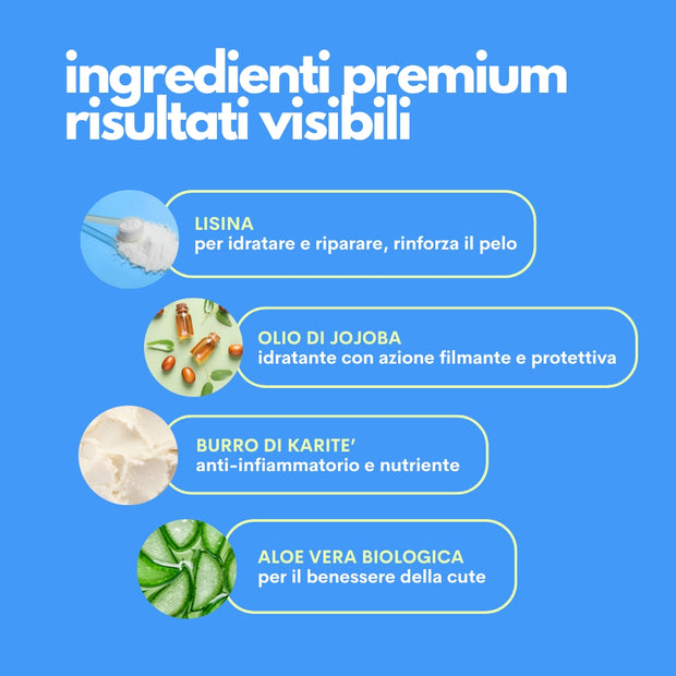 Formula lenitiva e rinfrescante per la cute del cane shampoo senza sostanze irritanti The Number One