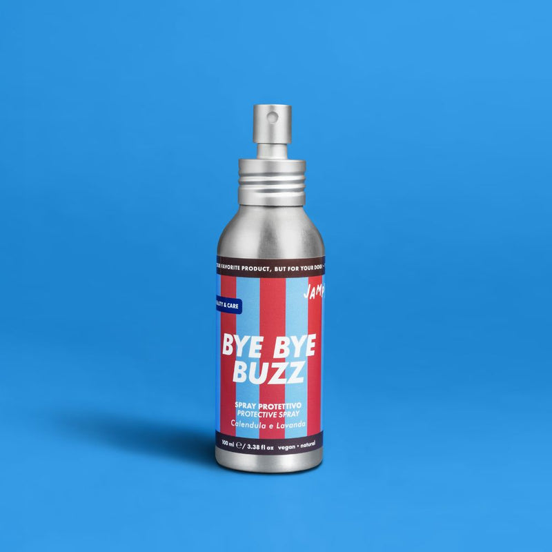 Spray protettivo naturale per cani allontana insetti e parassiti Bye Bye Buzz di Jampy