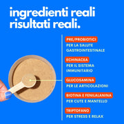 Polvere multivitaminica vegetale per cani senza carne né allergeni Jampy